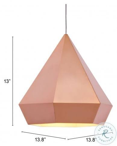 Rose Gold Ceiling Lamp U482