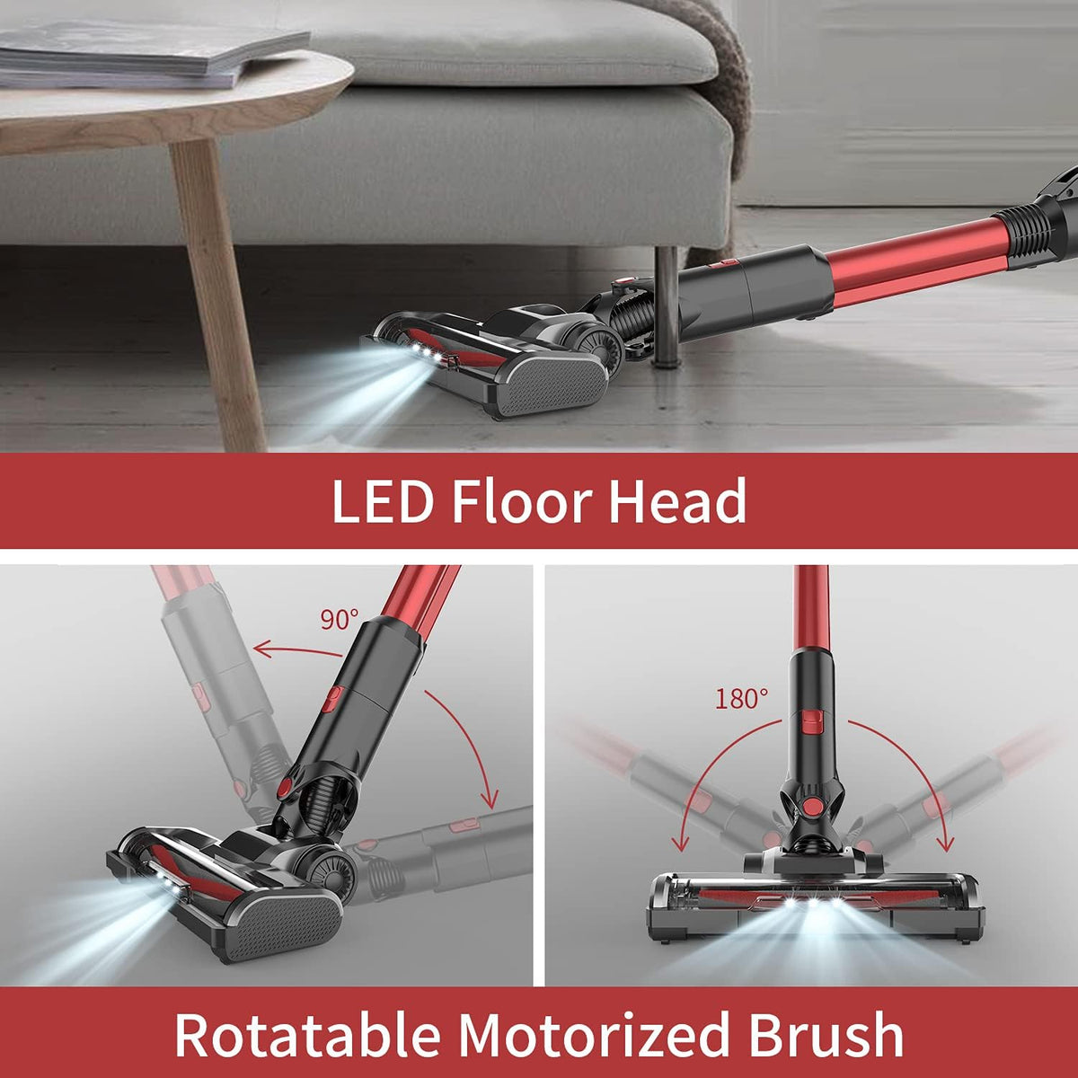 Cordless Stick Vacuum Cleaner 25Kpa 40min 250W U86845
