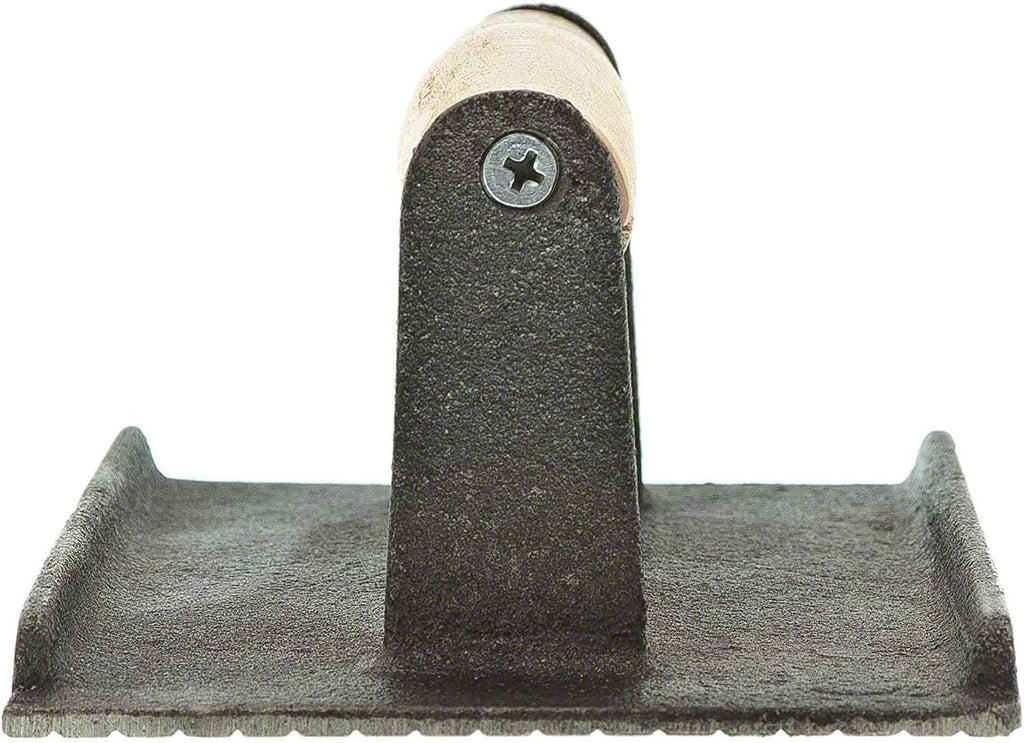 9.5" Cast Iron Grill Press with Wooden Handle I367