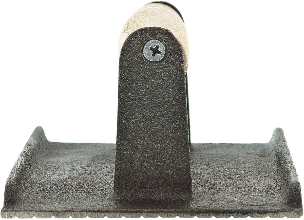 9.5" Cast Iron Grill Press with Wooden Handle I367