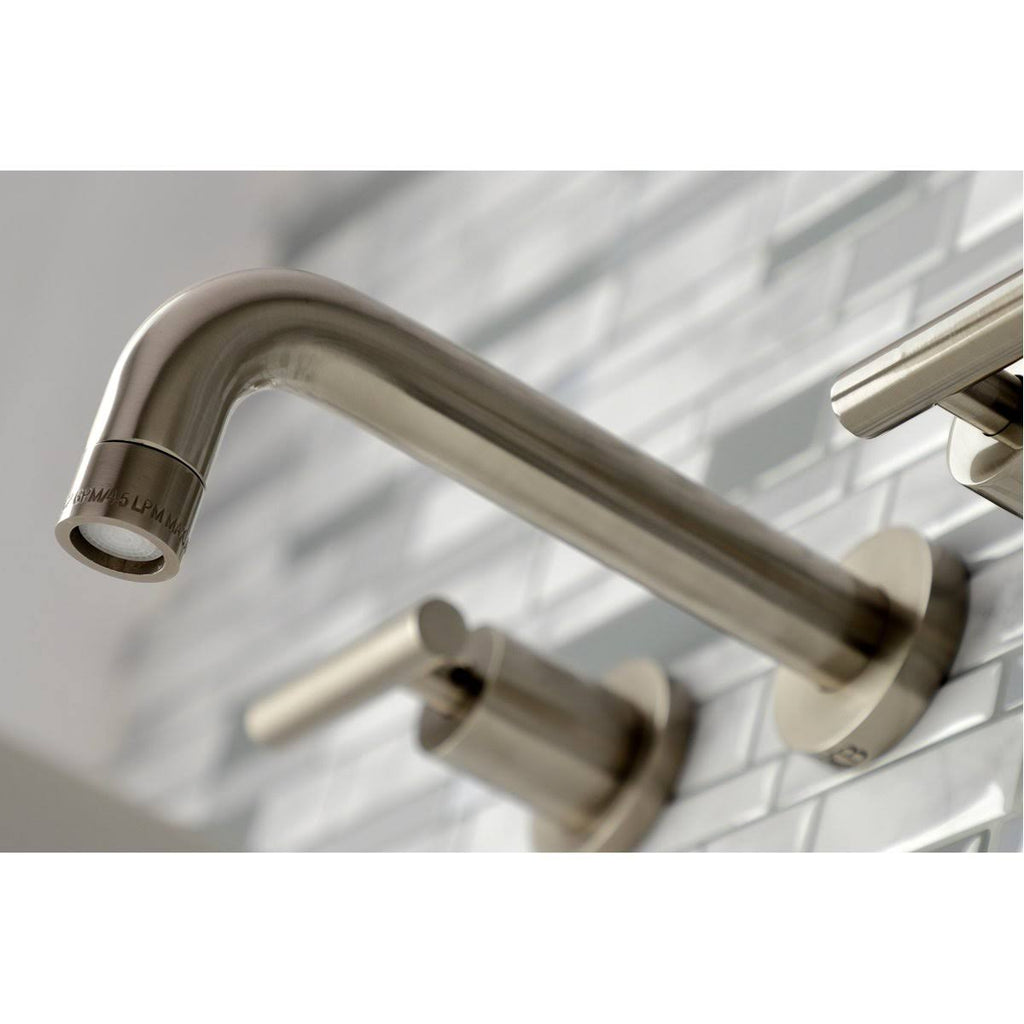 2-Handle Wall Mount Bathroom Faucet, Antique Brass X5960