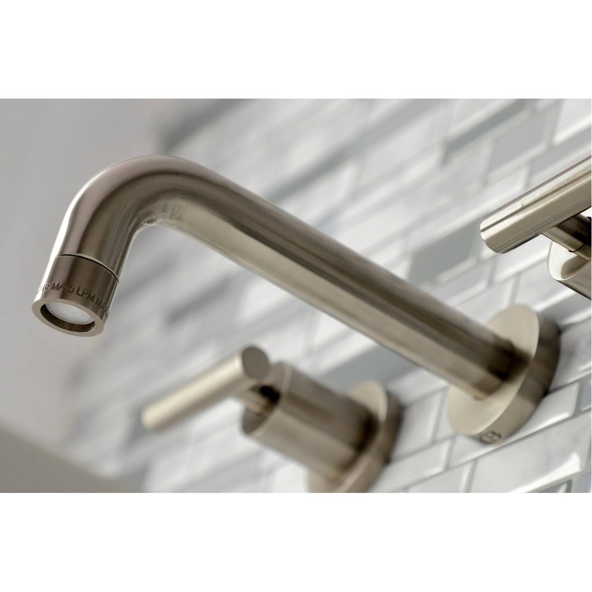 2-Handle Wall Mount Bathroom Faucet, Antique Brass X5960