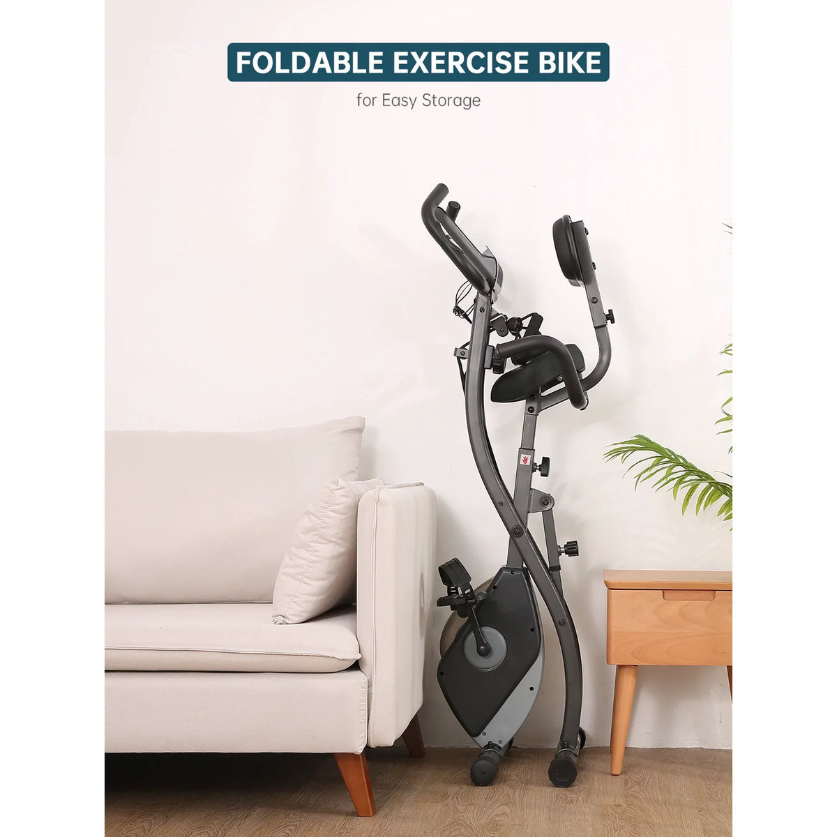Folding Magnetic Stationary Exercise Bike V4121