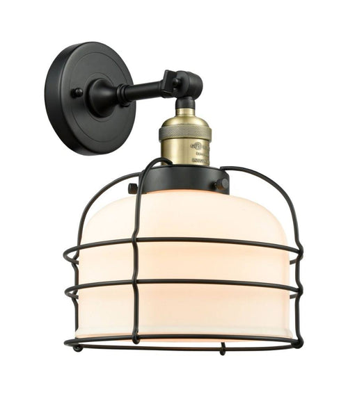 1 Light Semi-Flush Mount Black Antique Brass H809
