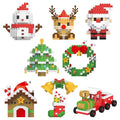 Mini Christmas Building Blocks Toys 8 Pack W1412