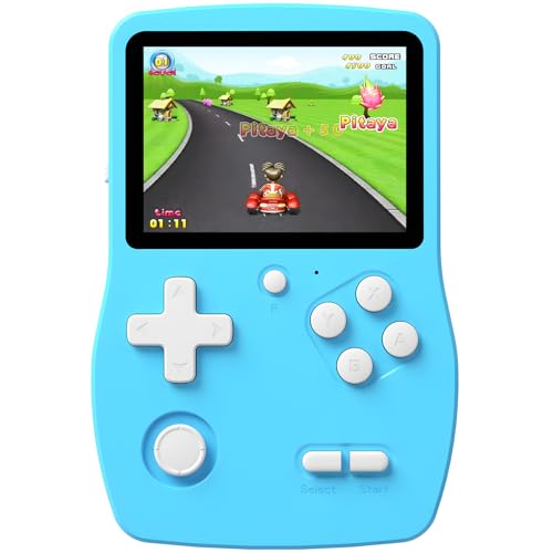 Blue Handheld Games with 3.0" IPS Screen and Rechargeable Battery L2462