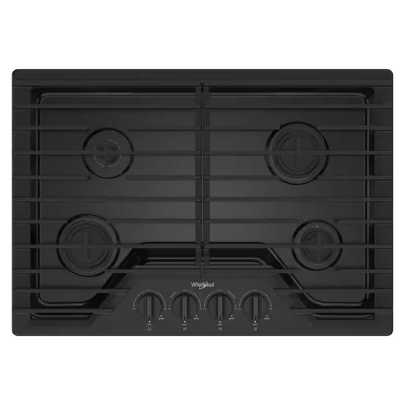 4-Burners Recessed Gas Cooktop in Black B23902