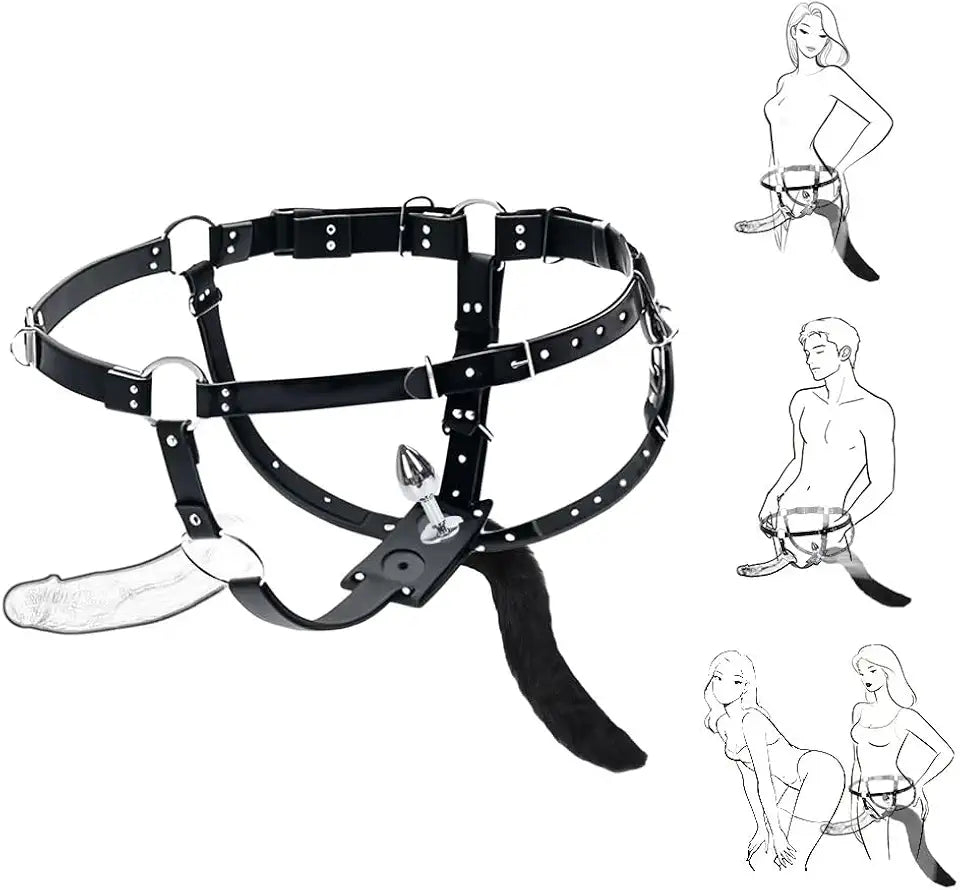 Adjustable Strap On Harness V198