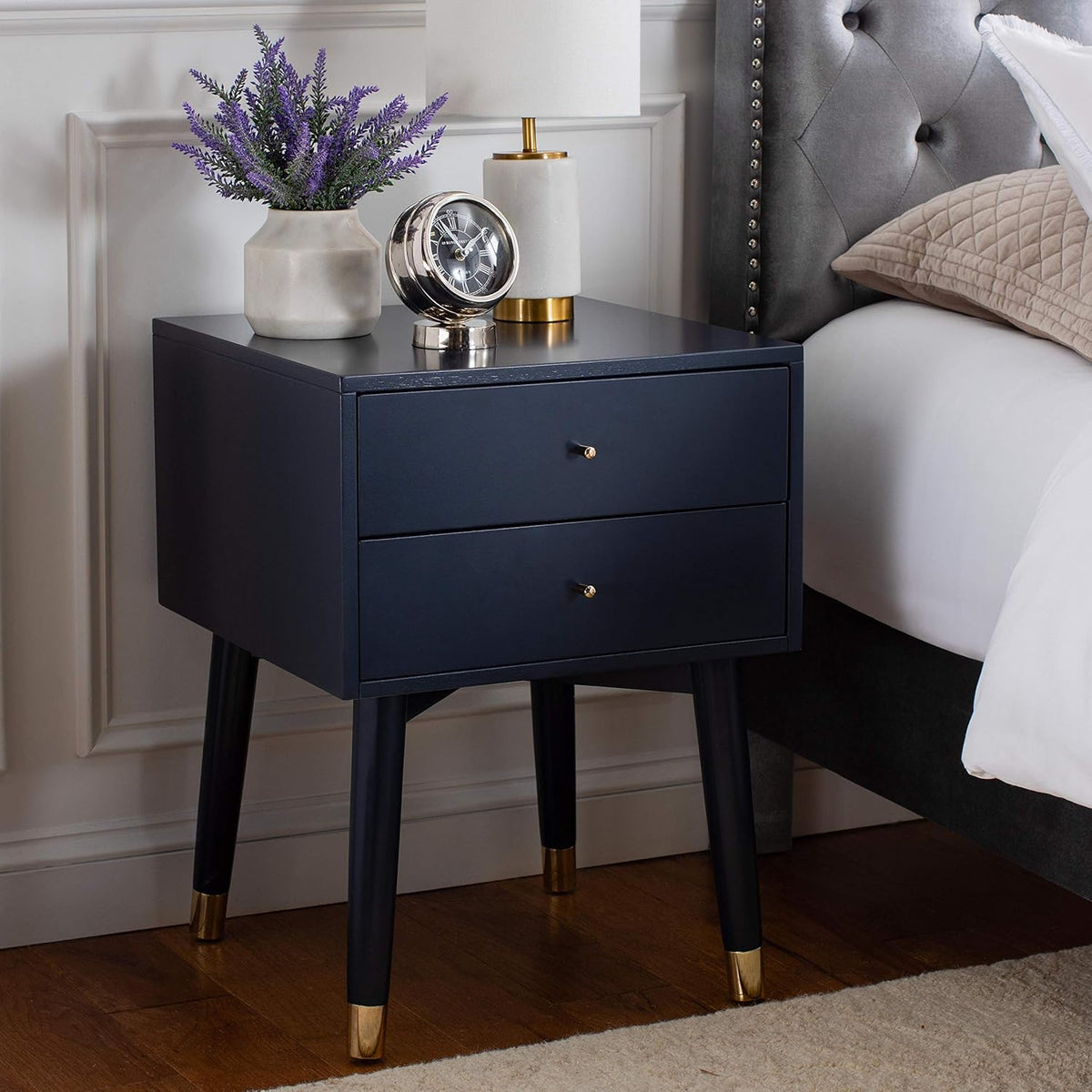 Navy Blue Nightstand O3785