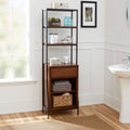 Espresso Storage Linen Cabinet Z984