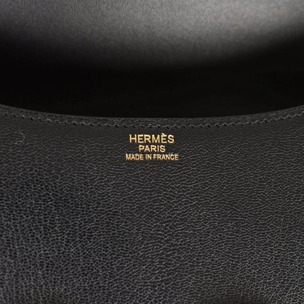 Black Chevre Leather Bag N8882