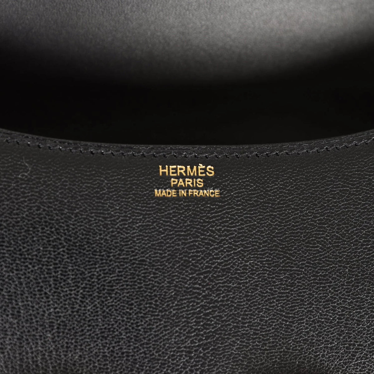Black Chevre Leather Bag N8882