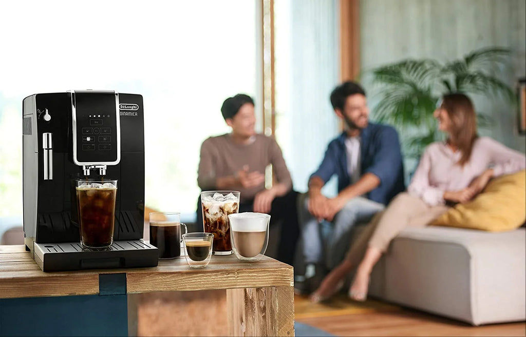 Automatic Espresso Maker with iced-coffee, black T433296