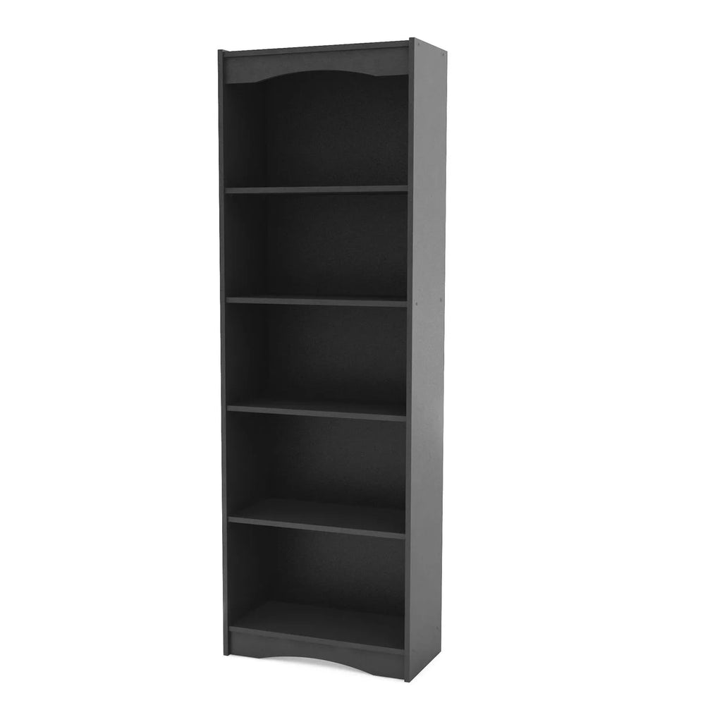 72" Tall Black Bookcase W3219