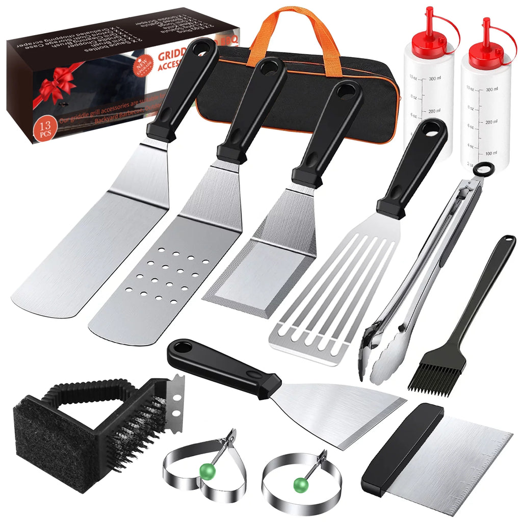 13 Pcs Stainless Steel Griddle Accessories E9267