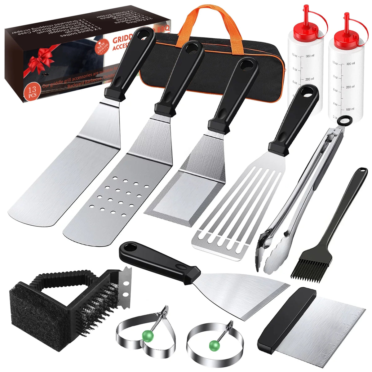 13 Pcs Stainless Steel Griddle Accessories E9267