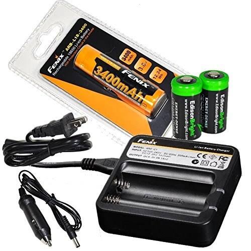 1000 Lumen Cree LED Tactical Flashlight with 18650 Li-Ion Rechargeable Battery H47164