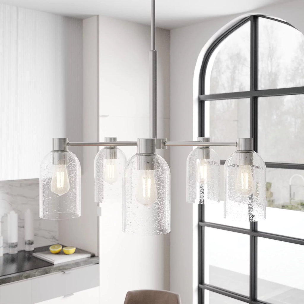 5 Bulb Hanging Chandelier Light Fixture R7368