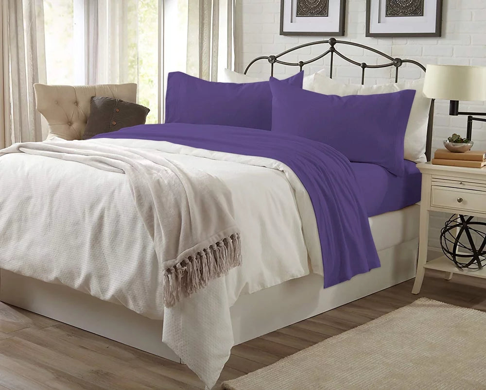 4-Piece Cotton Blend Jersey Knit Sheet Set P592099