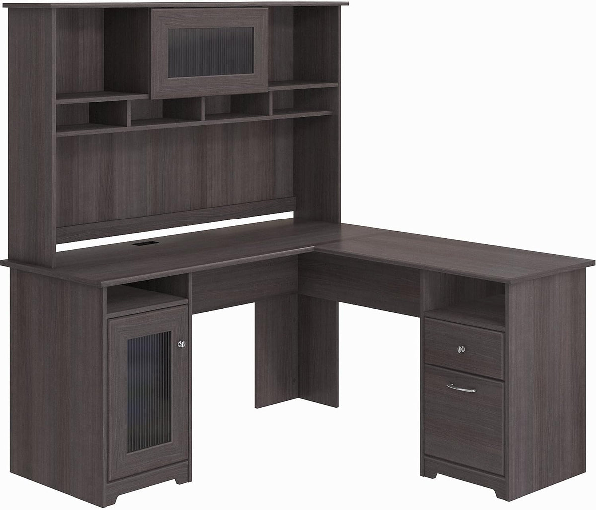 L Shaped Desk with Hutch P29633