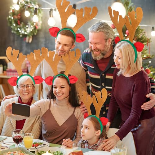 24Pcs Christmas Reindeer Antlers Headband N228946