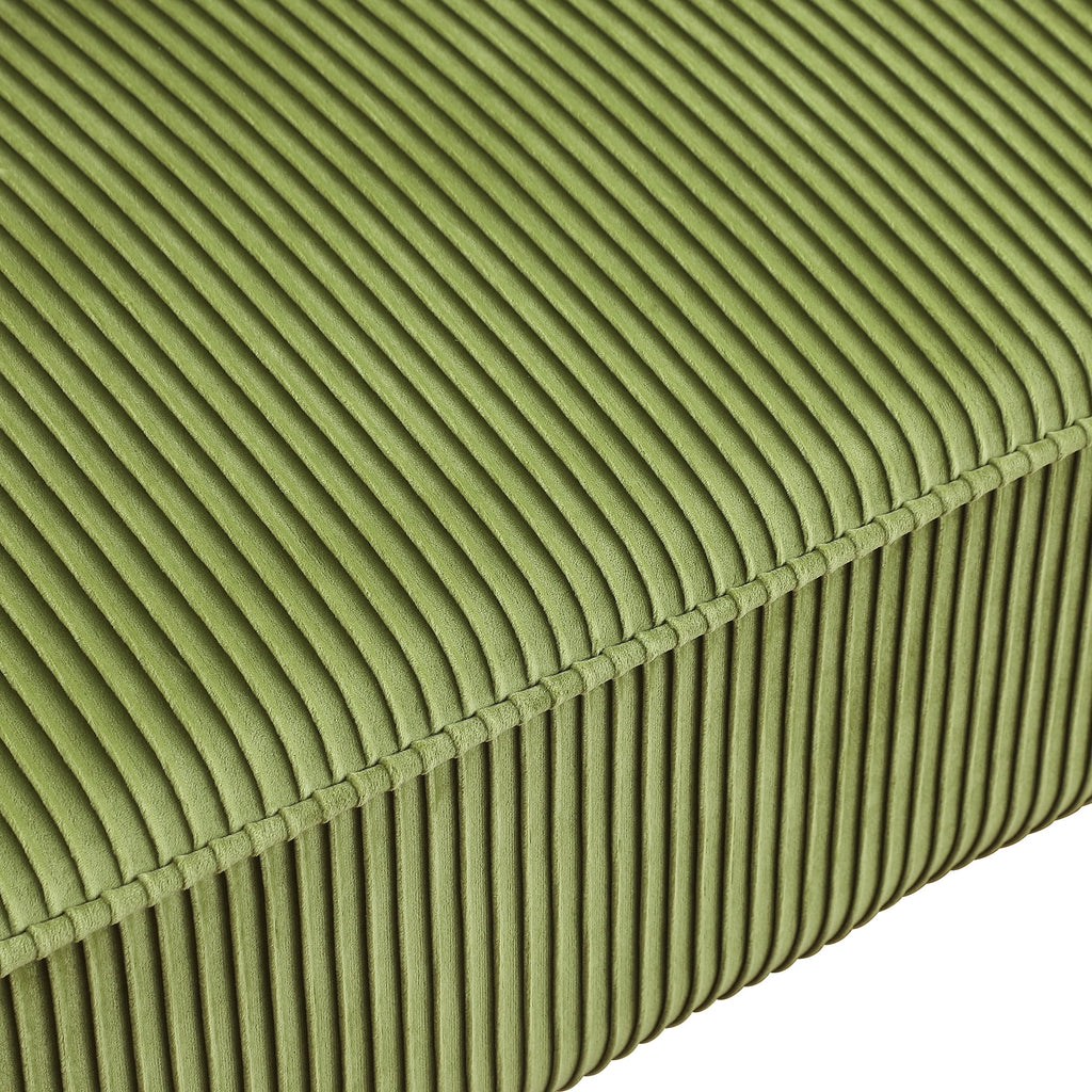 Olive Green Velvet Upholstered Loveseat E95744