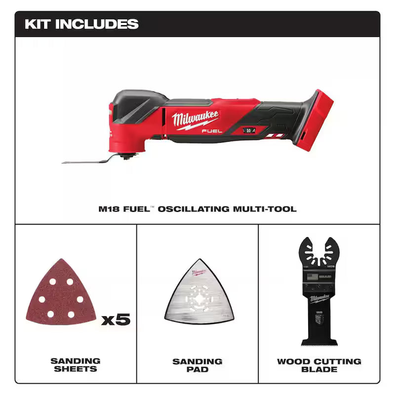 18-Volt Cordless Brushless Oscillating Multi-Tool with 5.0 Ah Battery O418182