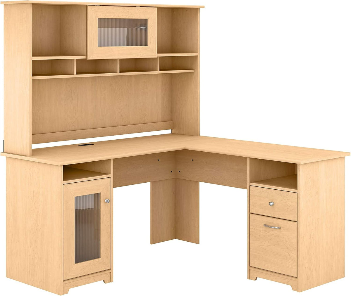 L Shaped Desk with Hutch P29633