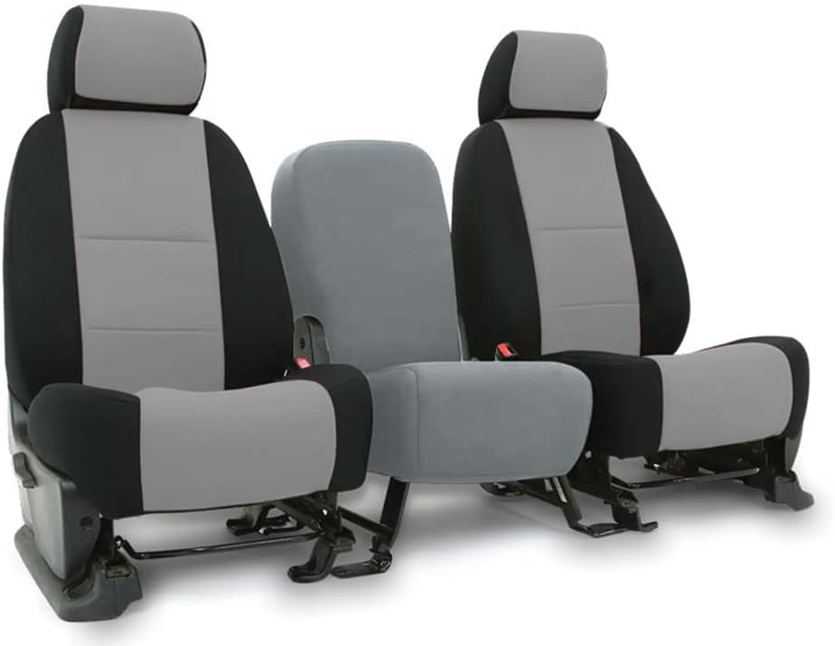 Custom Fit Dodge Ram 1500 2500 3500 Pickup Truck Neoprene Front Seat Covers Gray Black X70390