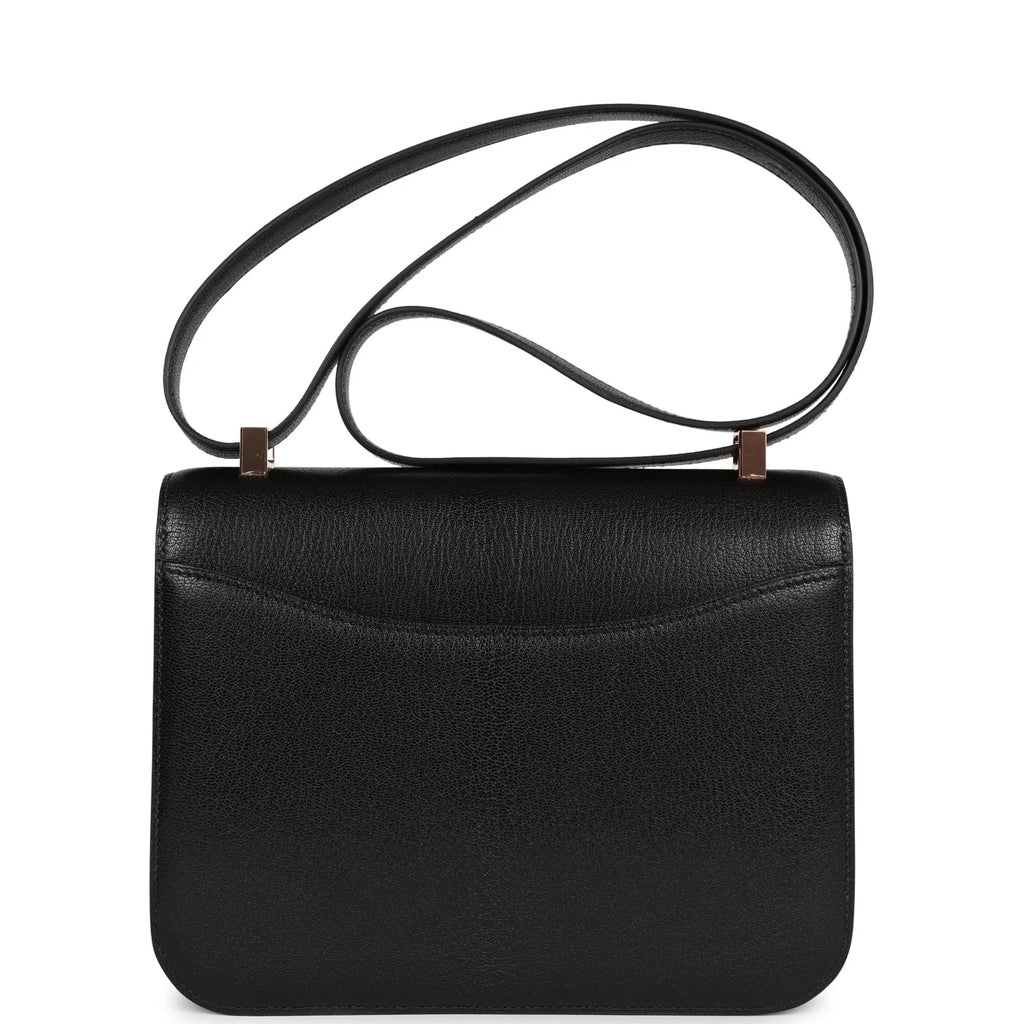 Black Chevre Leather Bag N8882