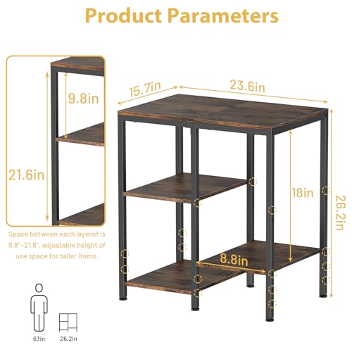 4-Tier Adjustable Metal Kitchen Storage Cart J654483