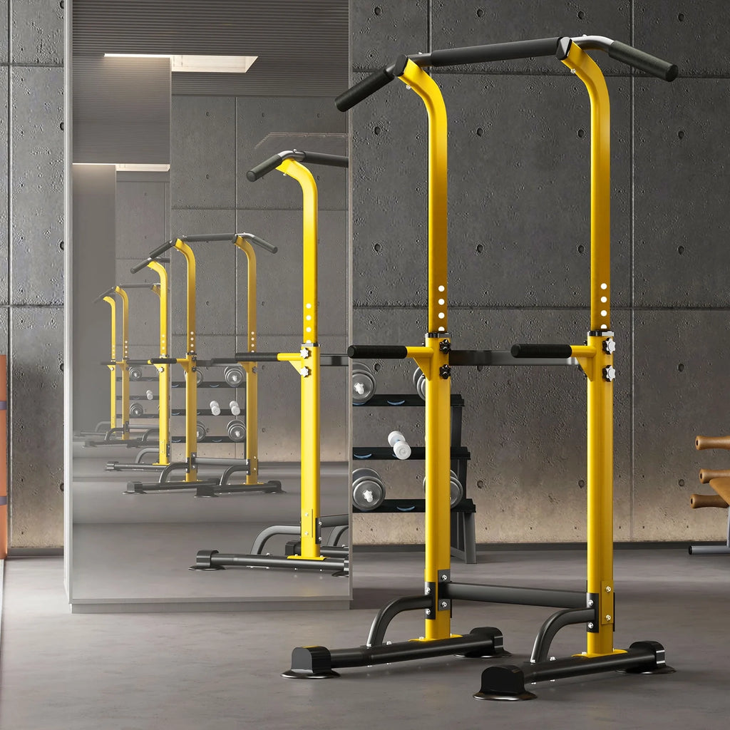 Adjustable Pull up Power Tower Dip Stands 600lbs G22840