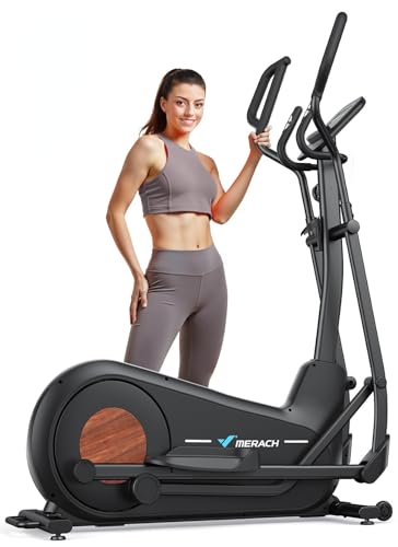 Elliptical Exercise Machine with 16.5-19IN Stride, Automatic Resistance, 400lbs Capacity E47294