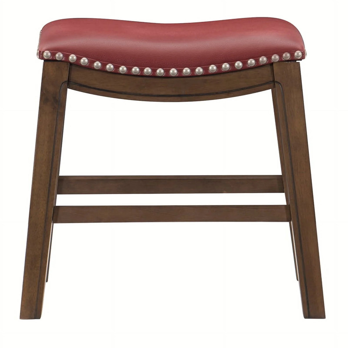 18" Wooden Bar Stool Saddle Seat B506