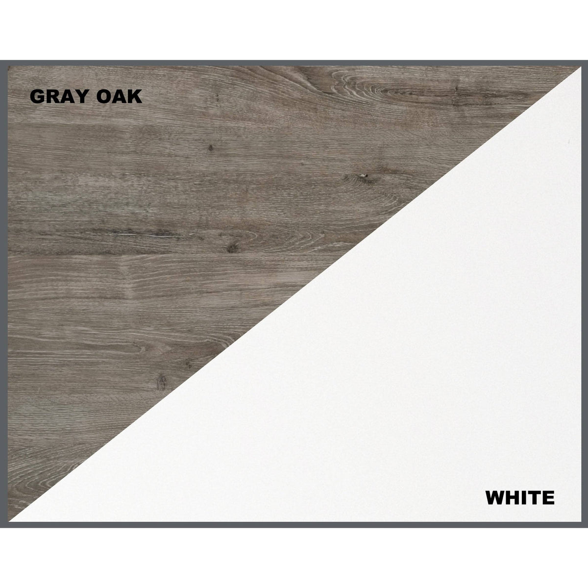 White Gray Oak 3 Drawer Filing Cabinet A629