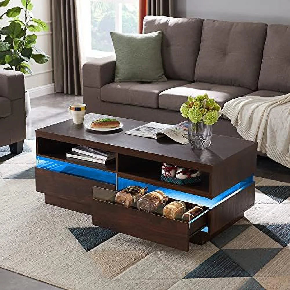 48 Inch LED Coffee Table with 2 Drawers H690940