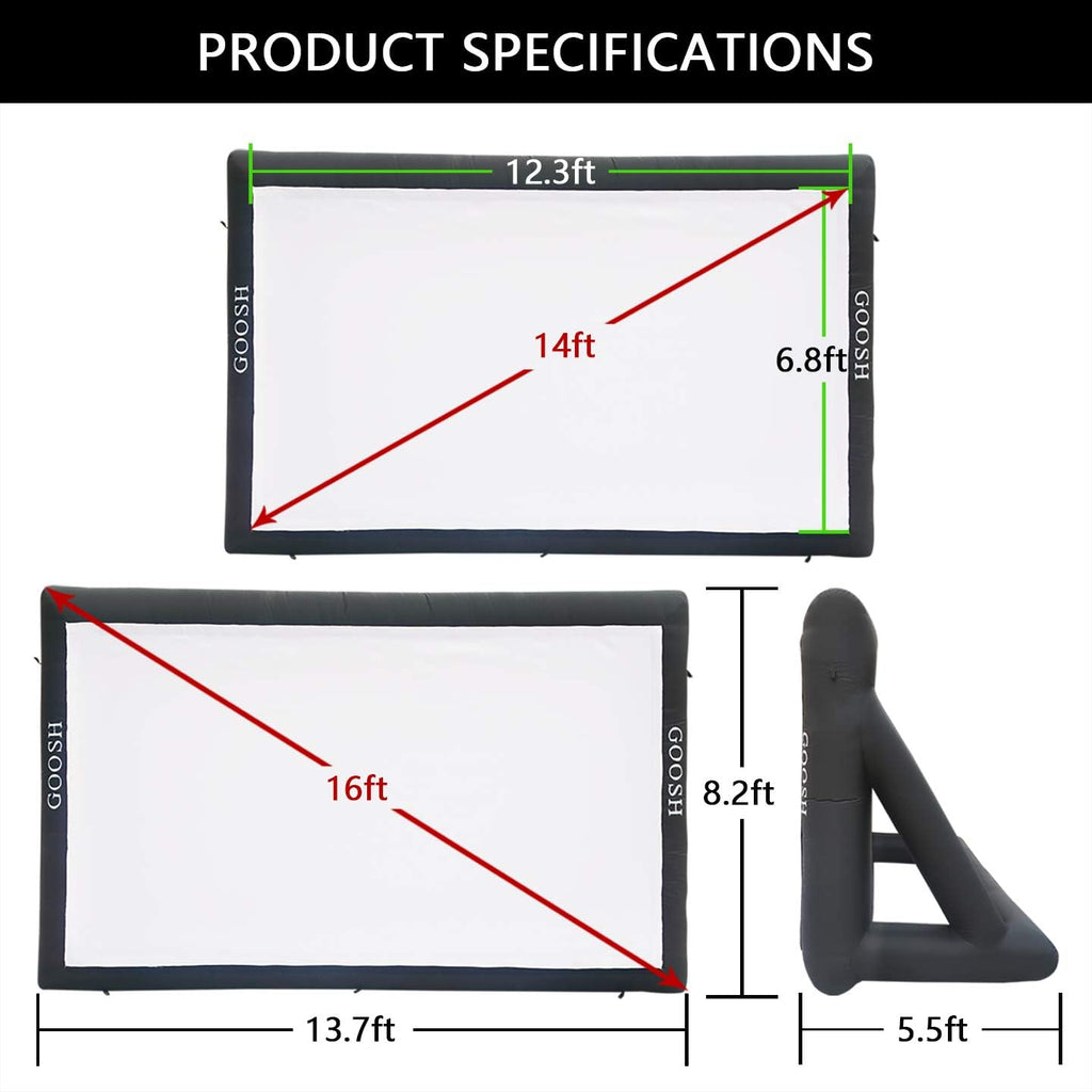14 ft Inflatable Projection Screen with Carry Bag B28100