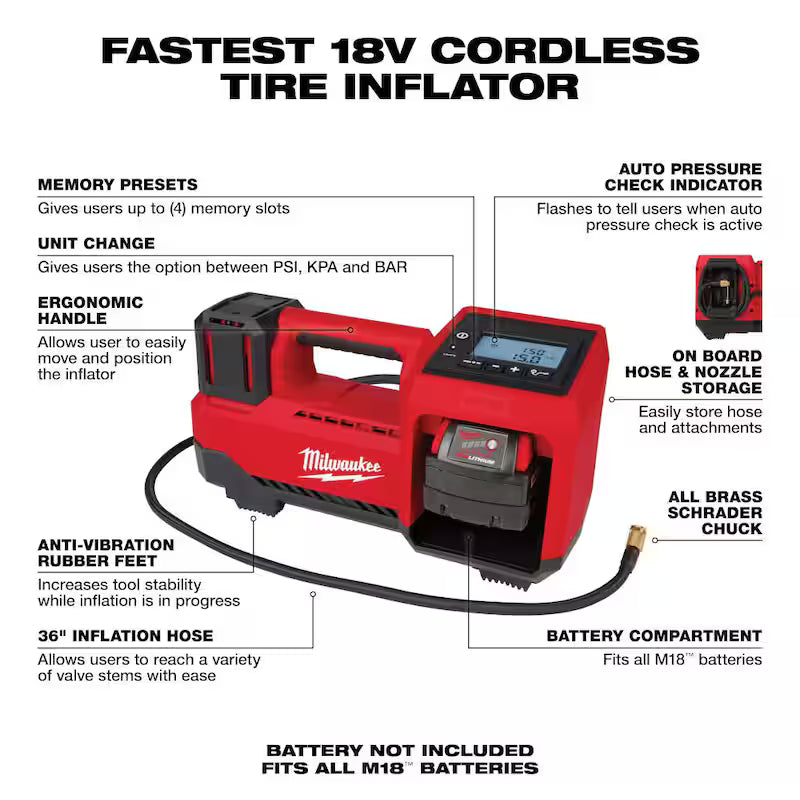 18-Volt Lithium-Ion Cordless Inflator H712