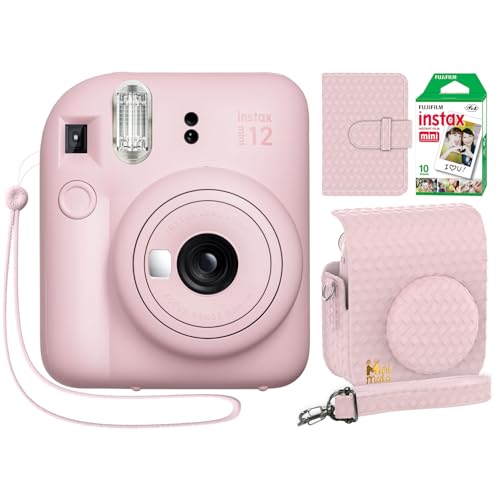 Blossom Pink Instant Camera with Case and Film N4874
