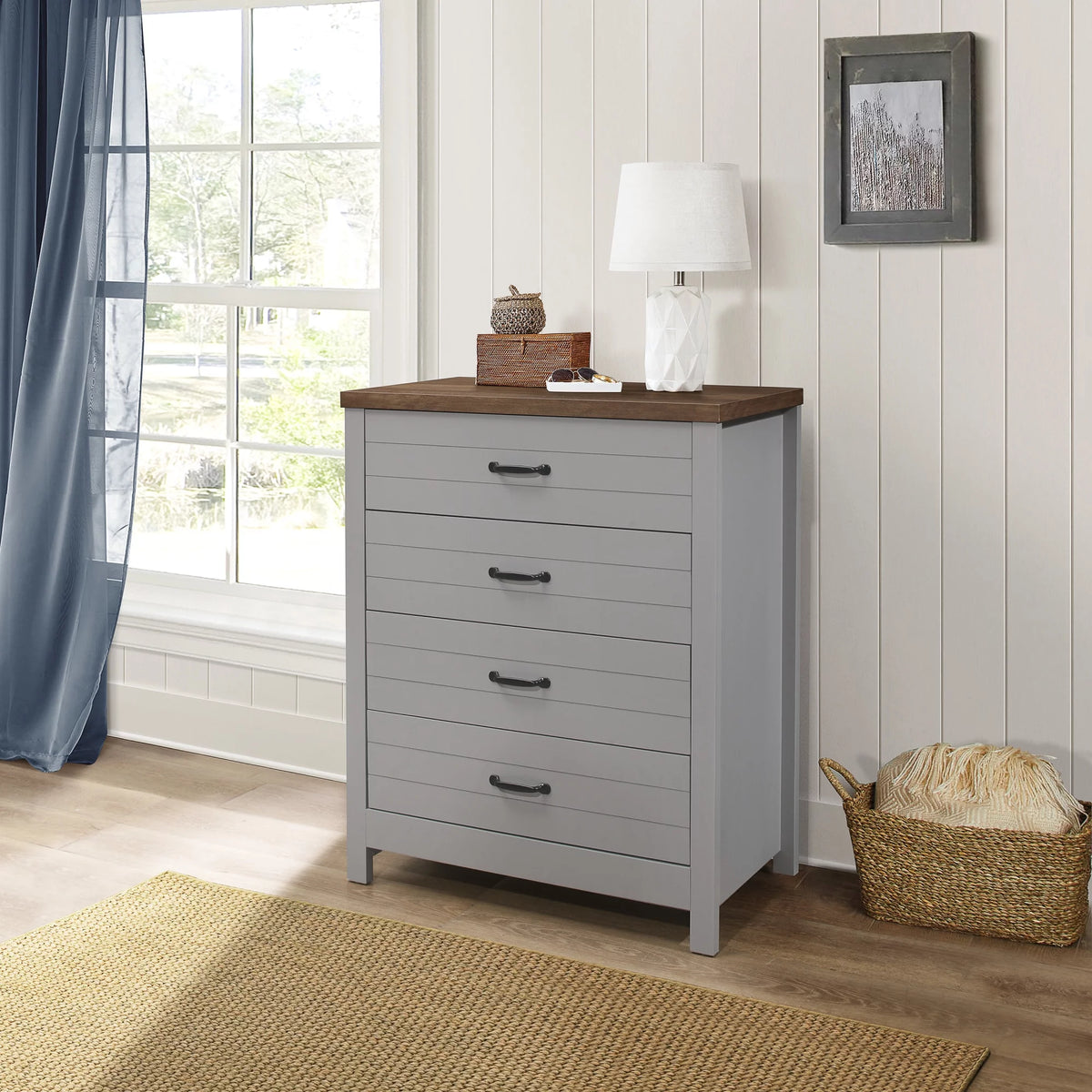 Espresso 4-Drawer Dresser T5855