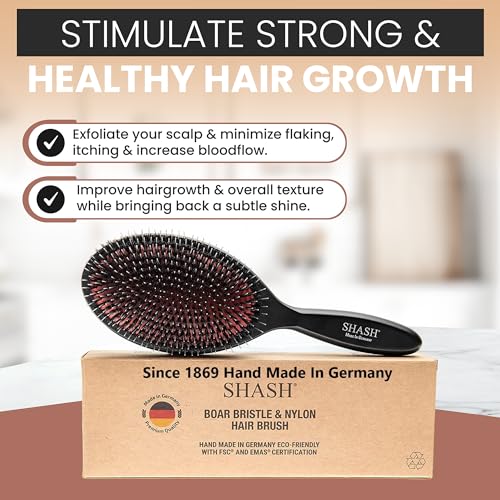 Nylon Boar Bristle Brush for Normal to Thick Hair U6338