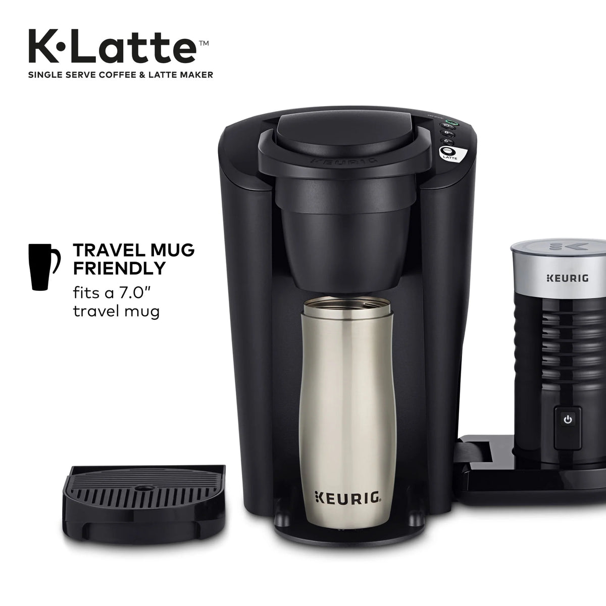 Single Serve K-Cup Coffee and Latte Maker, Black Y583048