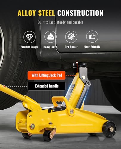 2 Ton Low Profile Hydraulic Trolley Floor Jack with Storage Case E245259