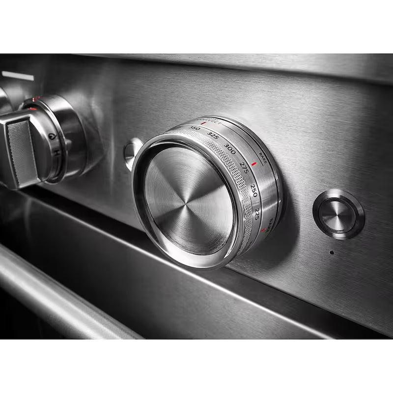 4 Burner Dual Fuel Freestanding Smart Range in Stainless Steel J694