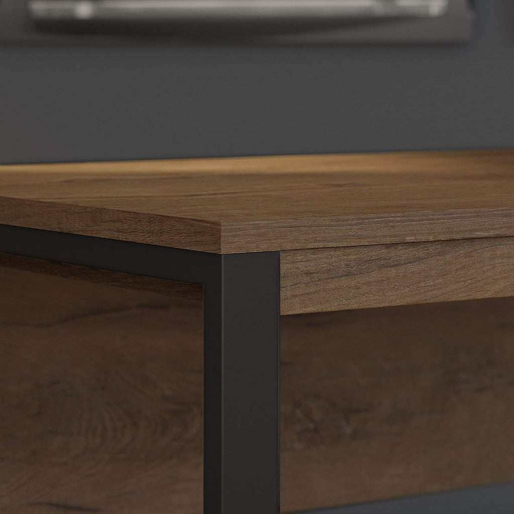 Rustic Brown Desk and Cabinet A597