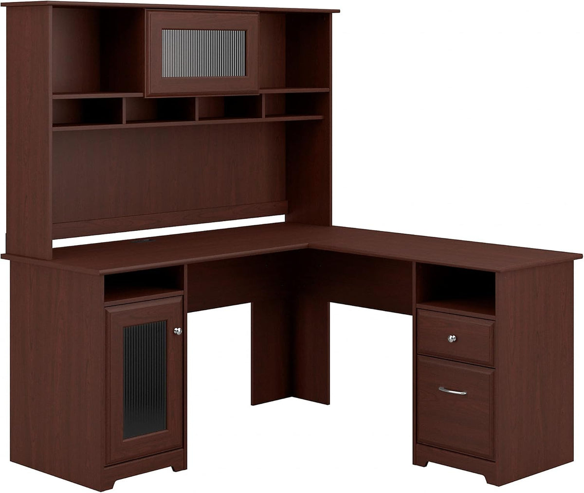 L Shaped Desk with Hutch P29633