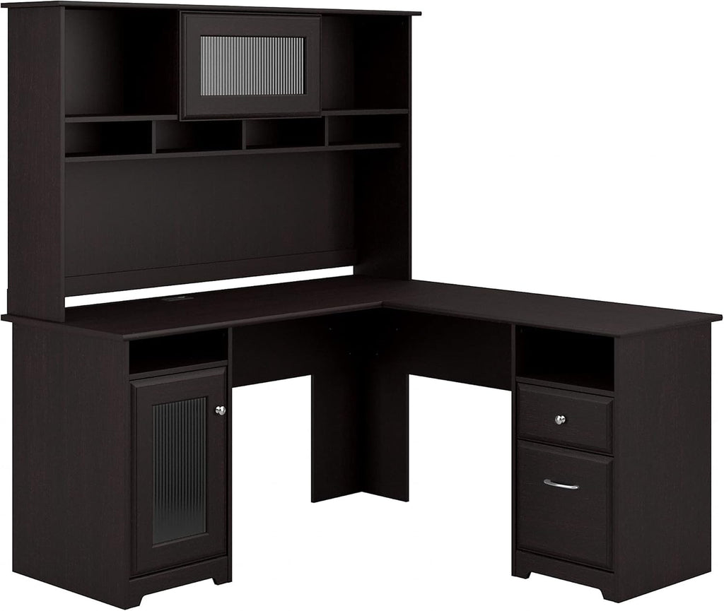 L Shaped Desk with Hutch P29633