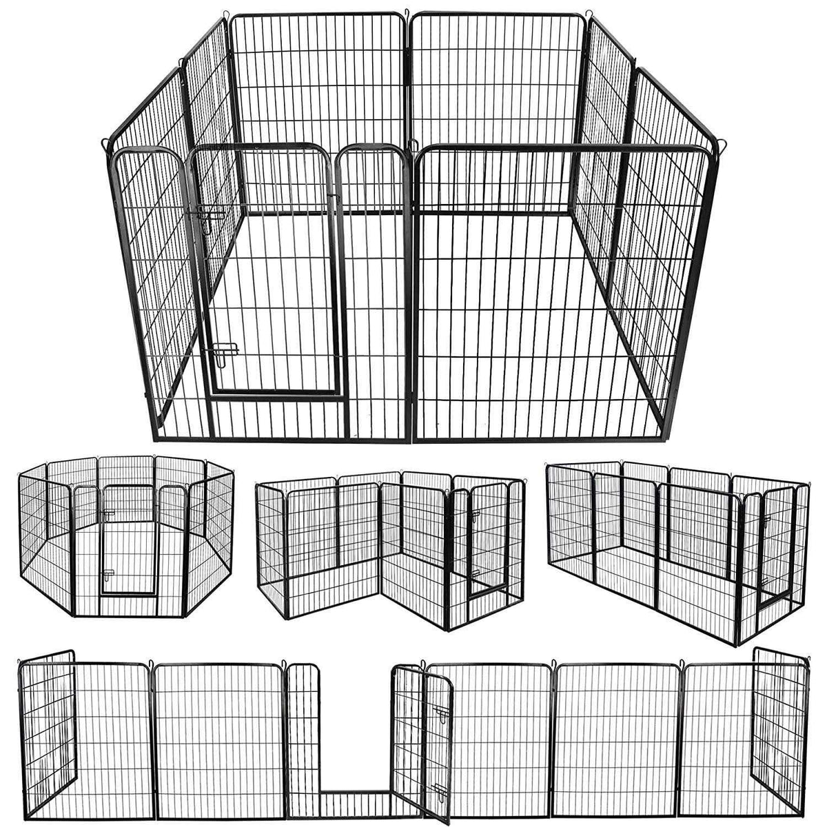 Foldable Metal Exercise Pen & Pet Playpen B249116