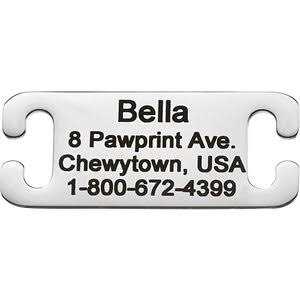 Stainless Steel Slide-On Dog & Cat Tag Y140