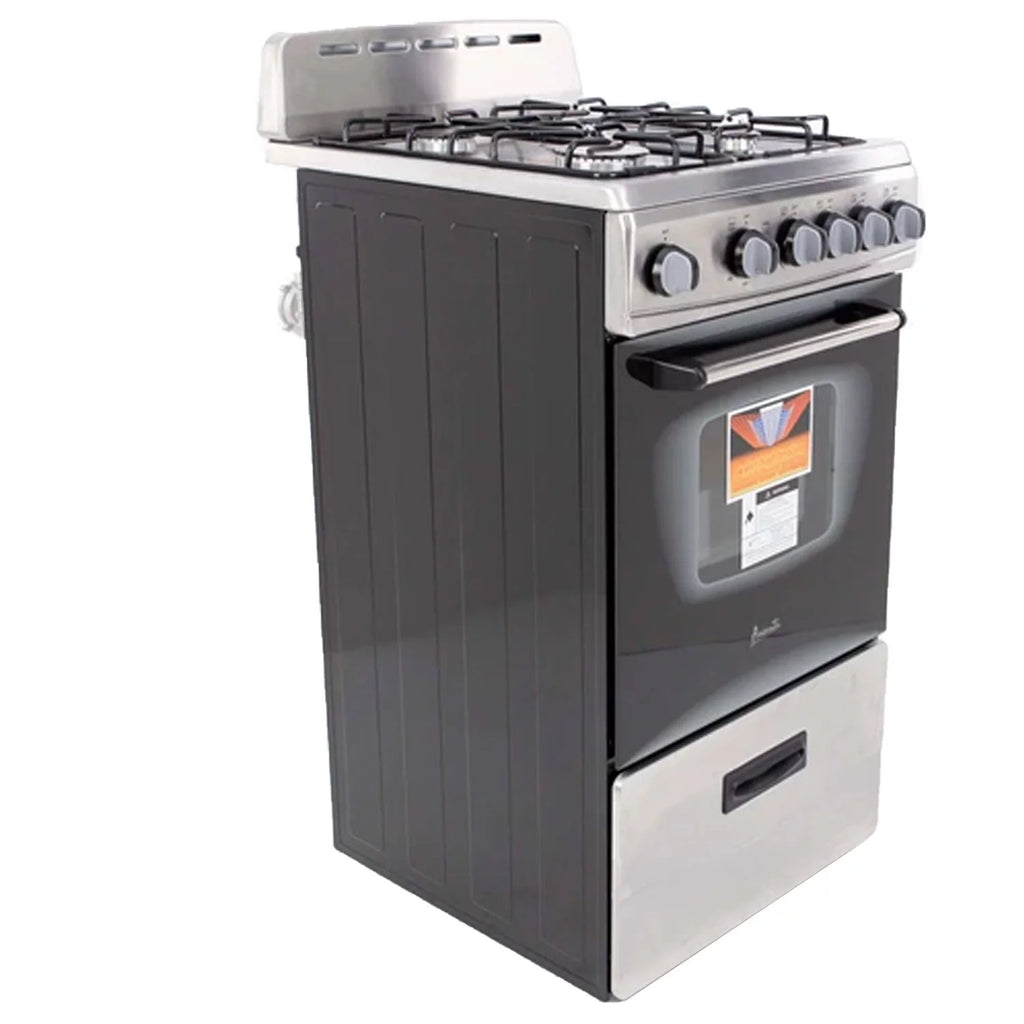 20 Compact Gas Range Oven Stainless Steel I163109